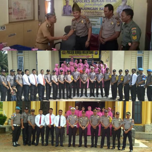 Kunker ke 3 Mapolsek, Kapolres Rohil Ingatkan dengan tegas kepada seluruh personil soal ini...