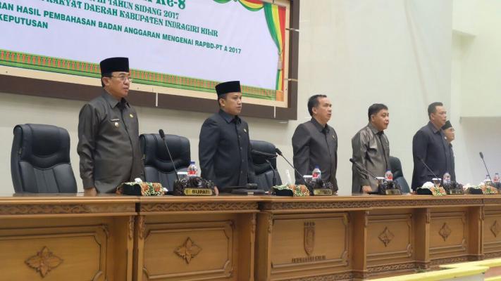 Pemkab Inhil Bersama DPRD Sepakati APBD - P Tahun Anggaran 2017