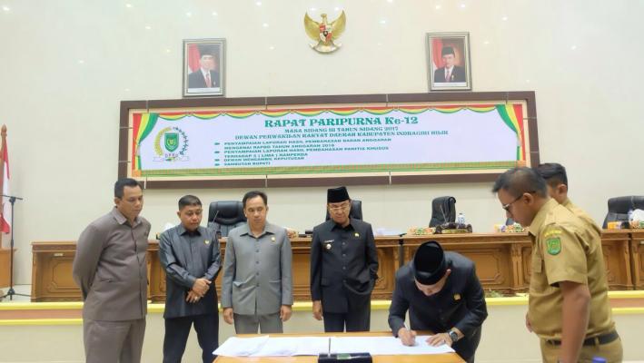 Ranperda APBD Inhil 2018 Disahkan