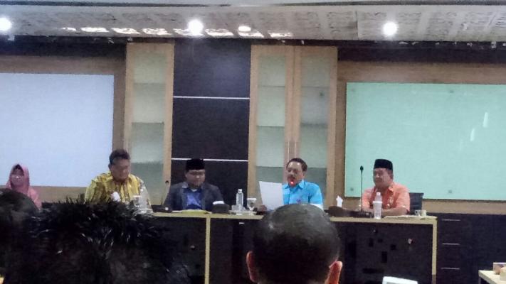 Rapat Evaluasi Progres Fisik, Penyelesaian Pekerjaan Oleh OPD Pemkab Inhil Capai Angka 65 Persen