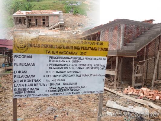 Waduh..!!! Bangunan MCK di Pajak Baru Bagan Batu Diduga Ada Kepentingan
