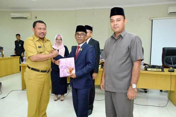 Wakil Bupati Kampar Serahkan  RPJMD 2017-2022 Pada Paripurna DPRD
