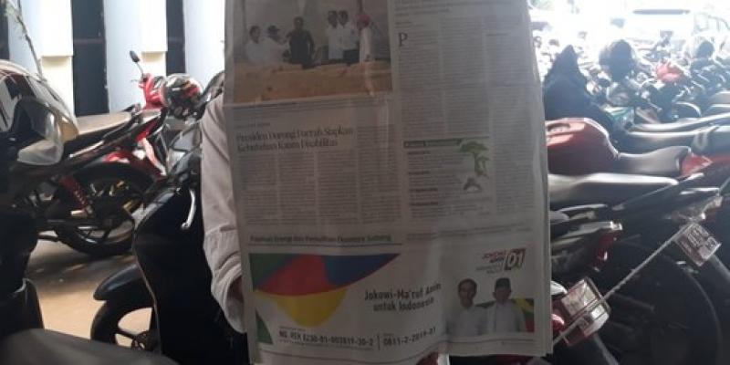 Bawaslu putuskan laporan iklan rekening Jokowi-Ma ruf di koran tgl 7 Nopember.