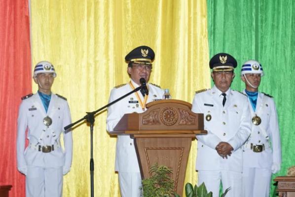 Bupati Dan Wakil Bupati Inhil Sampaikan Visi Misi Pembangunan Periode 2018-2023