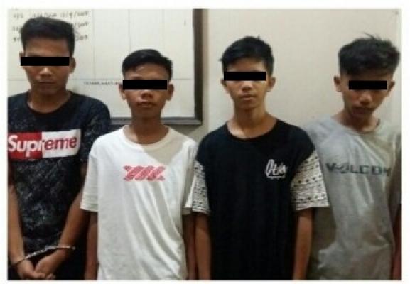 Kawanan Pencuri Rumah Kosong di Jalan Harapan Tembilahan Hulu Diringkus Polisi