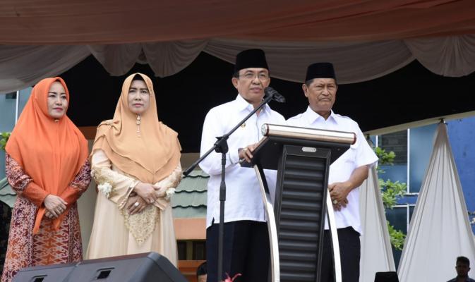 Masyarakat Inhil Larut Dalam Euforia Kenduri Rakyat Pasca Pelantikan Bupati Dan Wakil Bupati