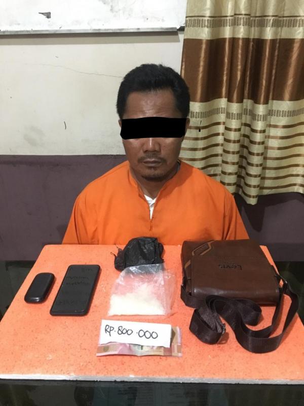 Polres Inhil Bekuk Kurir Sabu Antar Provisi di Tanjung Harapan, Tembilahan