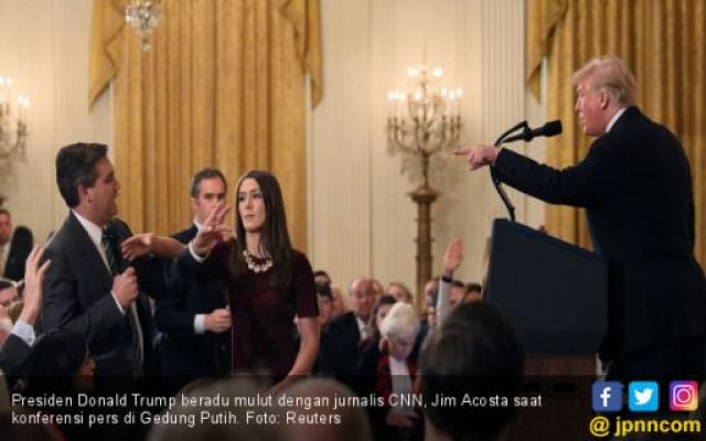 Trump Adu Mulut dengan Wartawan di Gedung Putih, Kok Bisa?