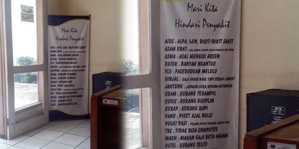 Poster kreatif ini bikin geli, peringatkan PNS agar tak malas