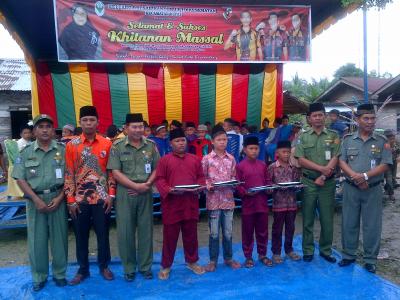 Mengisi liburan,Ormas PP Rupat Gelar Sunat Massal