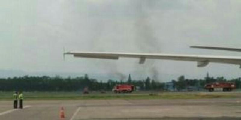 Ada Pesawat Jatuh di Bandara Adisoetjipto