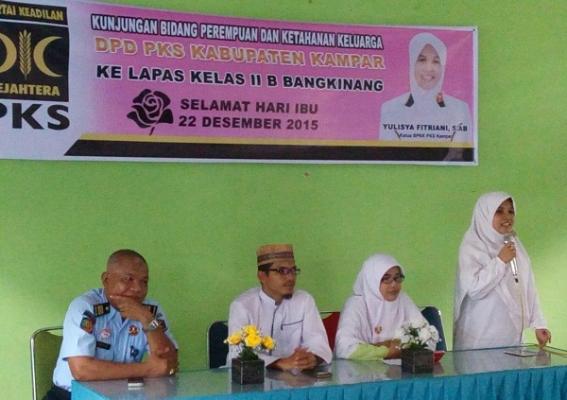 BPKK DPD PKS Kampar Kunjungi Lapas Kelas IIB Bangkinang  