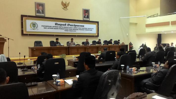 DPRD Inhil Gelar Paripurna Ranperda Tahun 2015