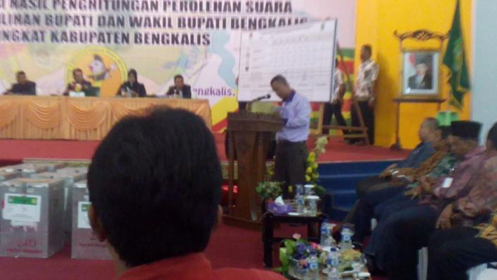 Hasil Pleno KPU, Amril- Muhammad Pemenang Pilkada Bengkalis