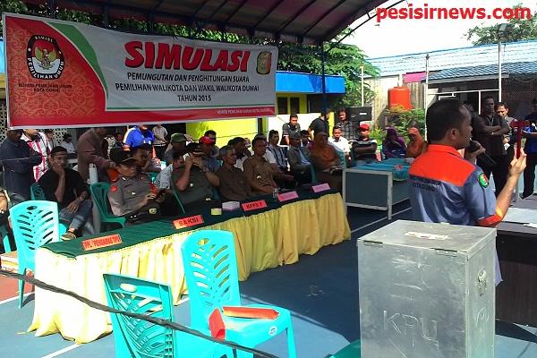 KPU Dumai Gelar Simulasi Pemungutan dan Perhitungan Suara