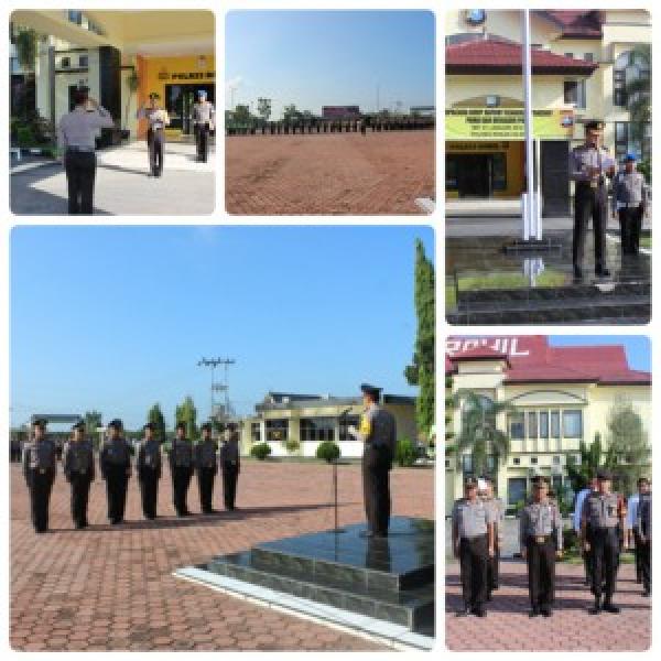 Kapolres Rokan Hilir, Sebagai Irup Dalam Upacara Kenaikan Pangkat Personil Polres Rokan Hilir