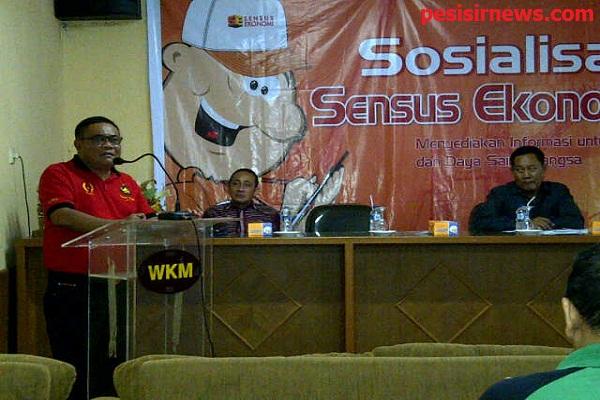 Plt Sekdakab Inhil Buka Sosialisasi Sensus Ekonomi 2016 dan IPM