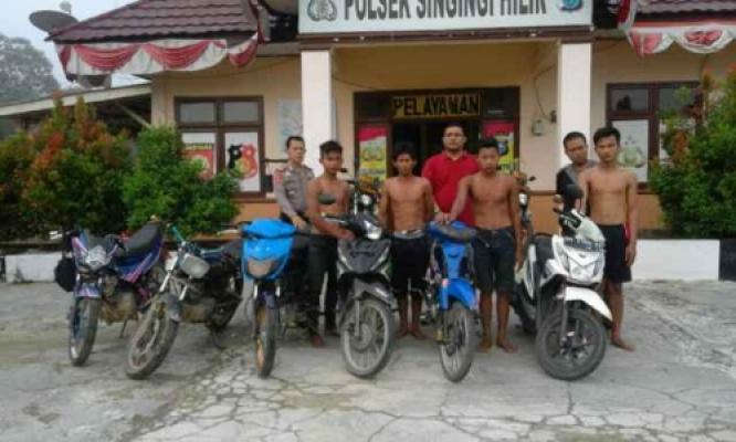 Polres Kuansing Bongkar Sindikat Begal yang Bermarkas di Pelalawan