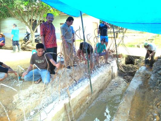 Setahun Dibangun Box Culvert Jebol, Warga Perbaiki Swadaya