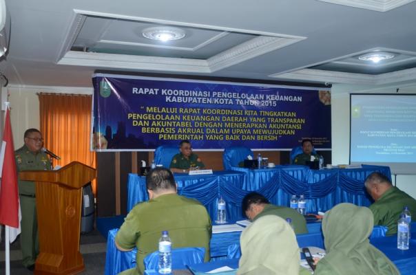 Tingkatkan kesejahteraan masyarakat, Pemkab Inhil gelar rakor pengelolaan keuangan daerah T.A 2015