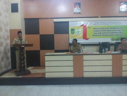 Asiten II Buka Rapat Dewan Ketahanan Pangan Kabupaten Inhil 2016