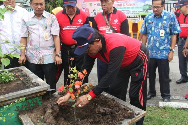 PMI Inhil Taja Jumbara Bupati Ajak Masyarakat Jaga Tanaman