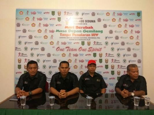 Peringatan Hari AIDS Sedunia KPA Gandeng Kodim 0314 Inhil
