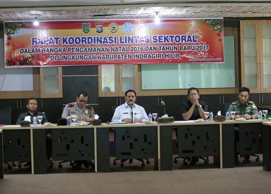 Sekda Pimpin Rakor Lintas Sektoral Hadapi Natal, Tahun Baru dan Libur Sekolah