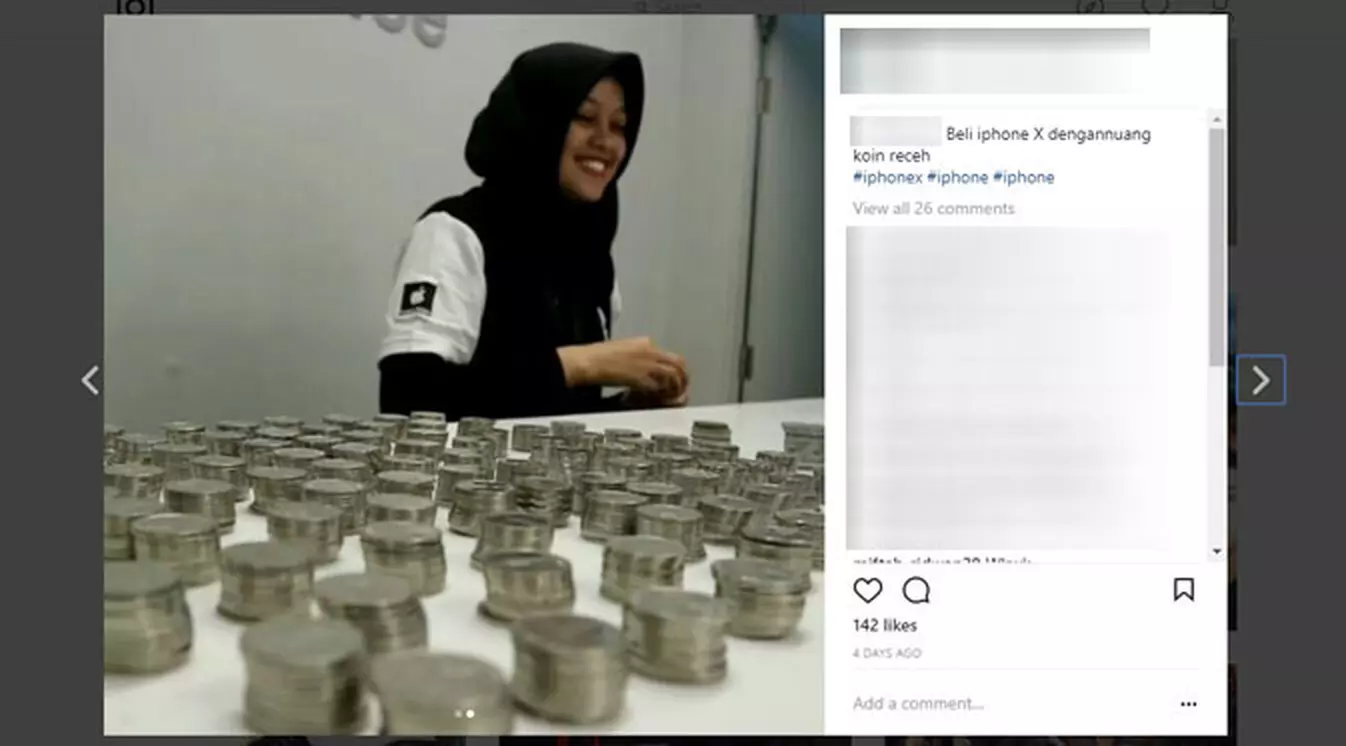 Heboh, Penjaga Warnet Beli iPhone X Rp 20 Juta Pakai Uang Receh