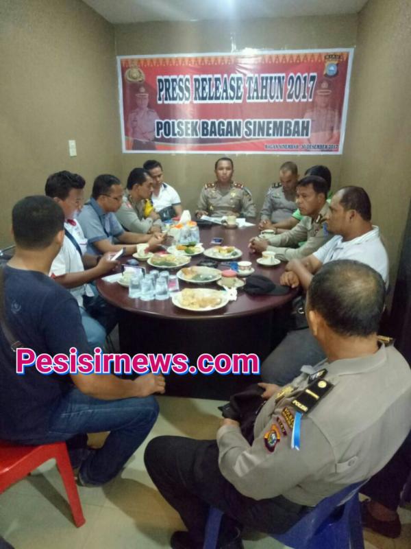 Ini Kasus Yang Ditangani Polsek Bagan Sinembah Sepanjang Tahun 2017