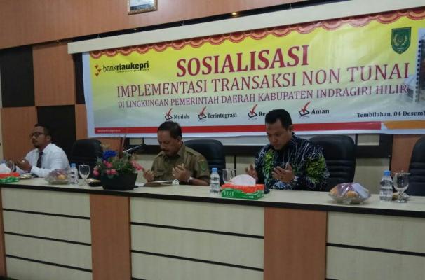 Januari 2018, Sekda Inhil Minta Transaksi Non Tunai Mulai Diterapkan