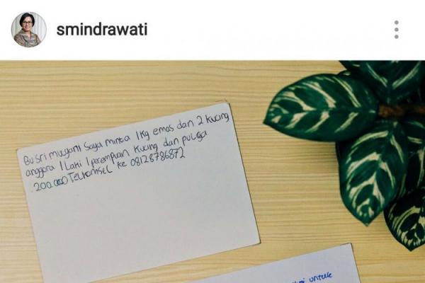 Ketika Anak SD Minta Emas 1 Kg, Kucing, dan Pulsa Rp 200.000 ke Sri Mulyani...