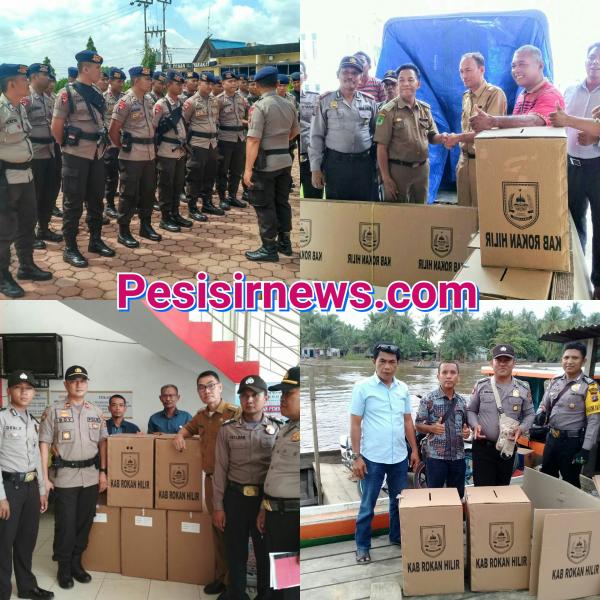 Pendistribusian Logistik Pilpeng Tahap II di Rohil Berjalan Lancar, Aman dan Kondusif