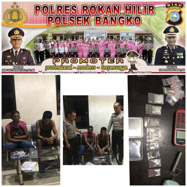 Polsek Bangko Kembali Ciduk Pengedar Narkoba di Bagan Siapiapi Rokan Hilir - Riau