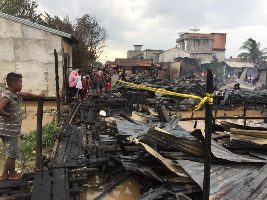 Puluhan rumah di kayu jati ludes di lalap si jago merah