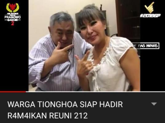 Yakin Indonesia akan lebih Baik,Warga Tionghoa ini Ajak keluarga Reuni 212
