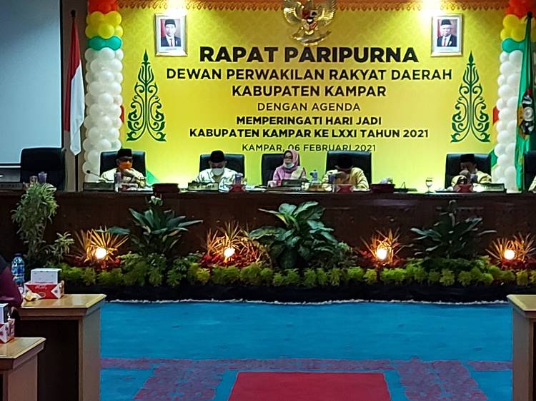 Sidang Paripurna Memperingati Hari Jadi Kabupaten Kampar Ke 71"Basamo Mambolo Nagoghi"