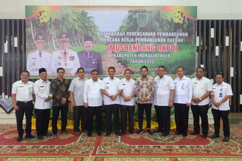 Wakil Bupati Buka Musrenbang RKPD Kabupaten Inhil Tahun 2020