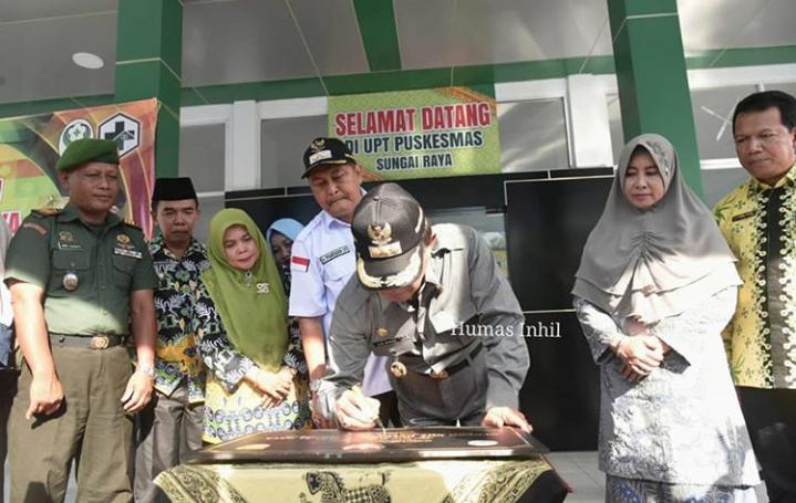 Bupati HM.Wardan Resmikan Puskesmas Sungai Raya, Lakukan Pelayanan Dengan Hati.