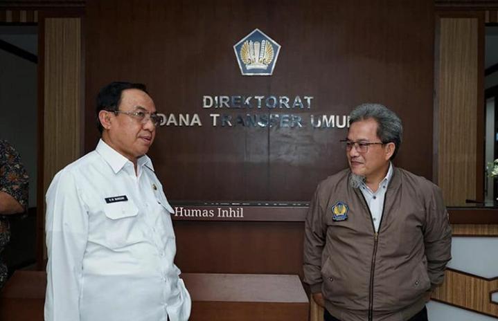 Bupati HM Wardan Kunjungi Kementerian Keuangan Soal Tunda Bayar