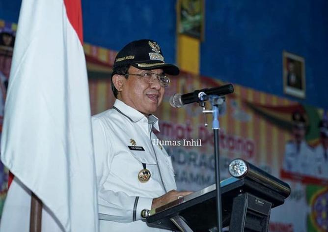 Bupati Inhil HM Wardan Resmikan Gebyar DMIJ Plus Terintegrasi Se Kecamtan Kemuning
