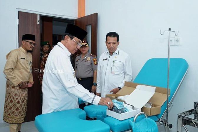 Bupati Wardan Resmikan Puskesmas di Keritang Hulu, yang ke-30 di Inhil