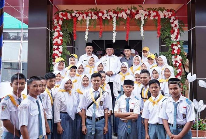 Bupati Wardan Resmikan Puskesmas di Keritang Hulu, yang ke-30 di Inhil