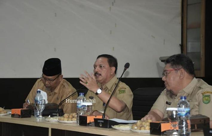Sekda Said Syarifuddin Pimpin Rakoor di Lingkungan Sekretariat Daerah Kabupaten Indragiri Hilir.