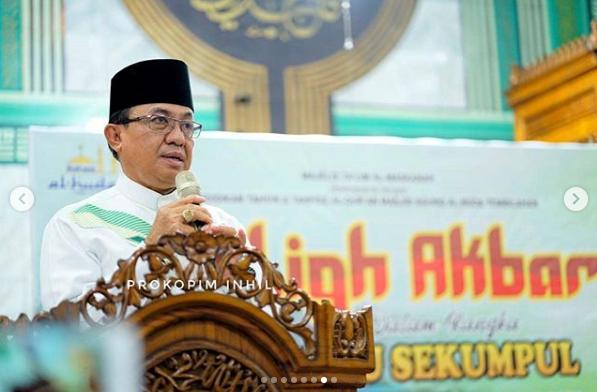  Bupati Indragiri Hilir  Drs HM Wardan MP mengimbau kepada masyarakat untuk tetap tenang serta berperilaku hidup bersih dan sehat.
