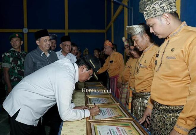Bupati Inhil HM Wardan Resmikan Gebyar DMIJ Plus Terintegrasi Se Kecamtan Kemuning