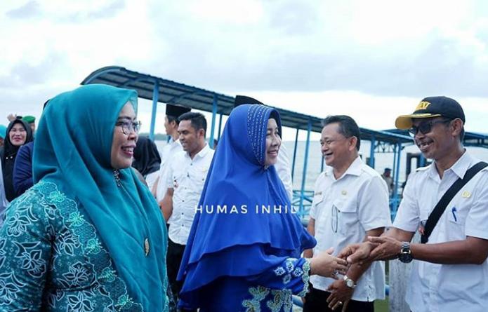 Bupati Indragiri Hilir HM Wardan meresmikan pusat kesehatan masyarakat(puskesmas) Tanah Merah.