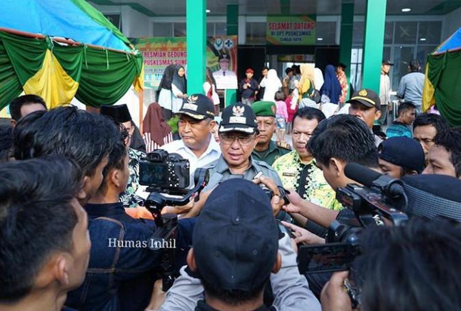 Bupati HM.Wardan Resmikan Puskesmas Sungai Raya, Lakukan Pelayanan Dengan Hati.