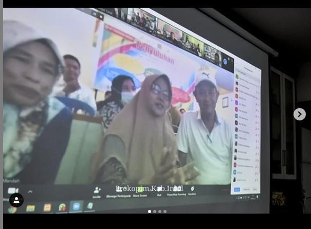 Antisipasi Penyebaran Covid-19 di Kab. Inhil, Bupati HM.Wardan Pantau Setiap Kecamatan Melalui Video Conference. 