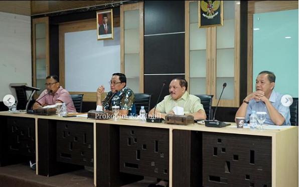 HM Wardan Memimpin Rapat TAPD Tentang Kebijakan Penanganan Penganggaran Covid 19